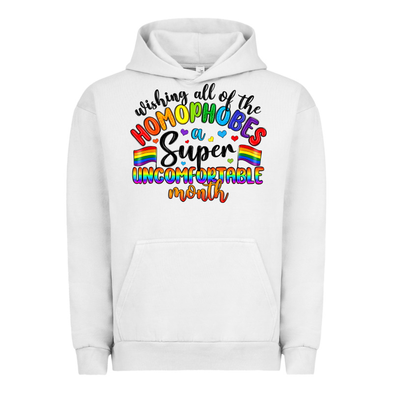 Wishing All Of The Homophobes Uncomfortable Month Urban Hoodie by Artiststas | Teevron