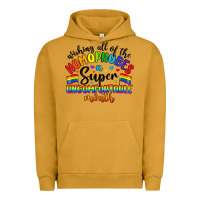 Pigment Peanut Butter wishing all of the homophobes uncomfortable month Urban Hoodie - Artiststas