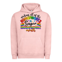 Pigment Salmon wishing all of the homophobes uncomfortable month Urban Hoodie - Artiststas