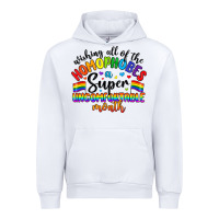 White wishing all of the homophobes uncomfortable month Urban Hoodie - Artiststas