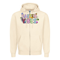 Sandshell Easter vibes Zipper Hoodie - OliviaCreatesArt