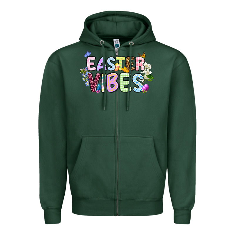 Easter Vibes Zipper Hoodie by OliviaCreatesArt | Teevron