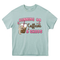 Arona running on caffeine & chaos Heavy Core Tee - MaliasSmallBusiness