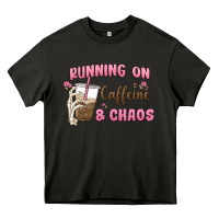 Asphalt running on caffeine & chaos Heavy Core Tee - MaliasSmallBusiness
