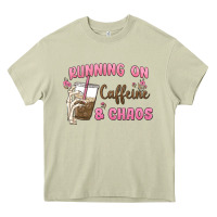Mossy running on caffeine & chaos Heavy Core Tee - MaliasSmallBusiness