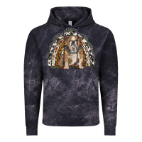 Cloud Black english bulldog rainbow Vintage Hoodie - BarkalooDesign