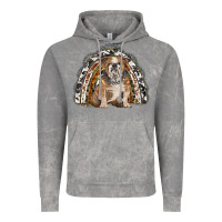 Cloud Rock english bulldog rainbow Vintage Hoodie - BarkalooDesign