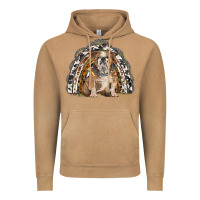 Vintage Camel english bulldog rainbow Vintage Hoodie - BarkalooDesign