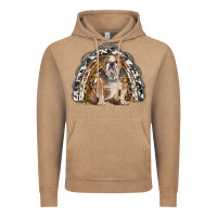 Vintage Coffee english bulldog rainbow Vintage Hoodie - BarkalooDesign