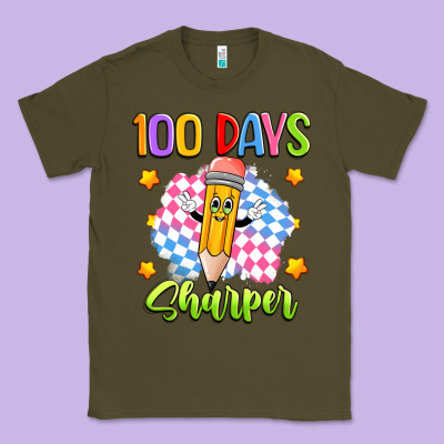 100 Days Sharper Classic Tee Designed By Artiststas