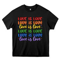 Black love is love lgbtq Heavy Core Tee - MaliasSmallBusiness