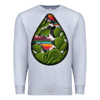 Heather Grey mexican teardrop  5 Premium Sweatshirt - BundleAndBundleShop