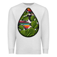 Oatmeal Heather mexican teardrop  5 Premium Sweatshirt - BundleAndBundleShop
