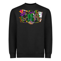 Black cna mardi gras Heavyweight Sweatshirt - CowGirlArtShop