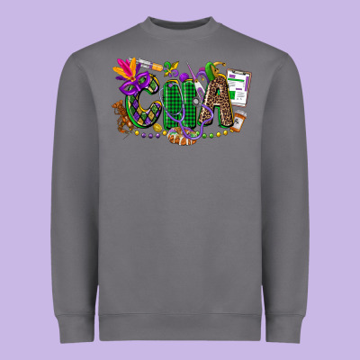 Cna Mardi Gras Heavyweight Sweatshirt Designed By Cowgirlartshop