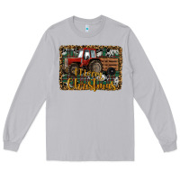 Moon Dust Merry Christmas Farm Tractor Long Sleeve Tee - RanaPortraitStore