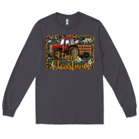 Smoke Merry Christmas Farm Tractor Long Sleeve Tee - RanaPortraitStore