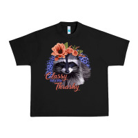 Black Classy But a Little Thrashy Raccoon with Flowers Urban Heavy Tee - Bettercallsaul