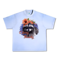 Grape Ice Classy But a Little Thrashy Raccoon with Flowers Urban Heavy Tee - Bettercallsaul