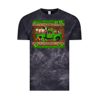 Cloud Black st Patricks farm animals truck Vintage Tee - Jasminsmagicworld