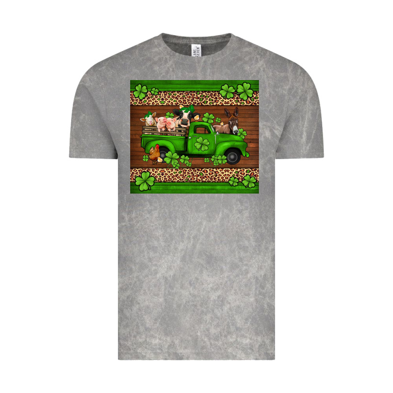 St Patricks Farm Animals Truck Vintage Tee by Jasminsmagicworld | Teevron