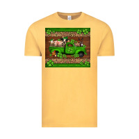 Vintage Mustard st Patricks farm animals truck Vintage Tee - Jasminsmagicworld