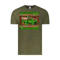 Vintage Olive st Patricks farm animals truck Vintage Tee - Jasminsmagicworld