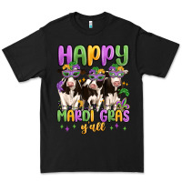 Black happy mardi gras y'all Premium Tee - MaliasSmallBusiness