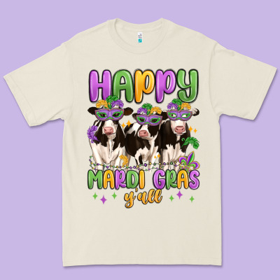 Happy Mardi Gras Y'all Premium Tee Designed By Maliassmallbusiness