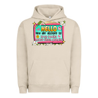 Pigment French Oak hello you are allowed to love books more than peop Urban Hoodie - Artiststas