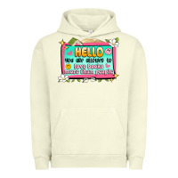 Pigment Pistachio hello you are allowed to love books more than peop Urban Hoodie - Artiststas