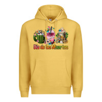 Antique Gold Mexican Día De Los Muertos Coffee Cups Premium Hoodie - FaDigitalArtStudio