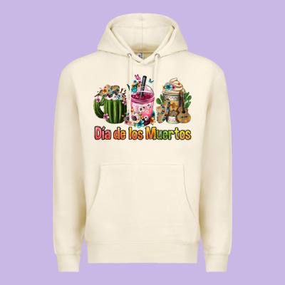Mexican Día De Los Muertos Coffee Cups Premium Hoodie Designed By Fadigitalartstudio