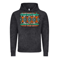 Vintage Black turquoise western background Vintage Hoodie - Jasminsmagicworld
