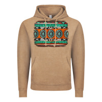Vintage Coffee turquoise western background Vintage Hoodie - Jasminsmagicworld