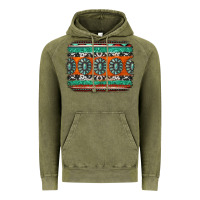 Vintage Olive turquoise western background Vintage Hoodie - Jasminsmagicworld
