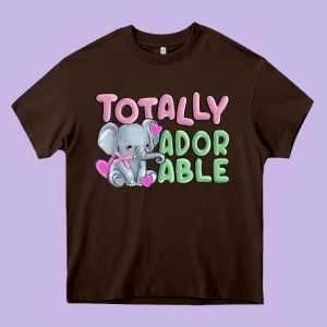 Totally Adorable Heavy Core Tee Designed By Maliassmallbusiness