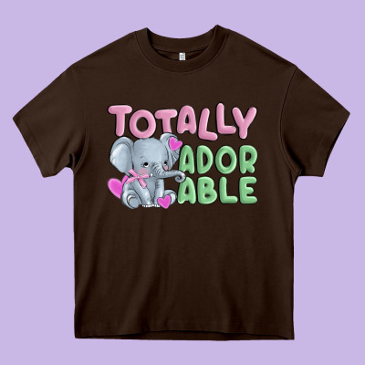 Totally Adorable Heavy Core Tee Designed By Maliassmallbusiness