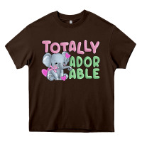 Chocolate Brown totally adorable Heavy Core Tee - MaliasSmallBusiness
