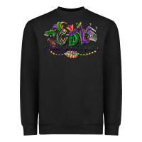 Black cdl mardi gras Heavyweight Sweatshirt - CowGirlArtShop