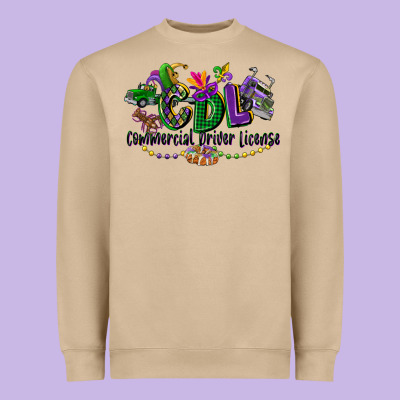 Cdl Mardi Gras Heavyweight Sweatshirt Designed By Cowgirlartshop