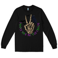 Black People Give Me The Creeps Long Sleeve Tee - texasbilliewilder