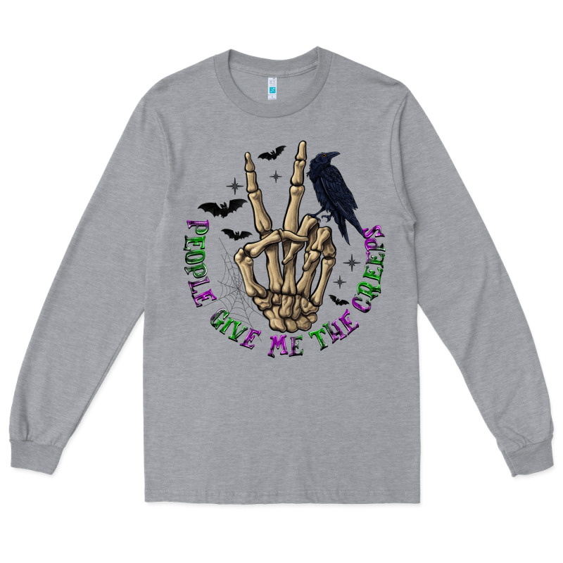 People Give Me The Creeps Long Sleeve Tee by texasbilliewilder | Teevron