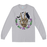 Moon Dust People Give Me The Creeps Long Sleeve Tee - texasbilliewilder