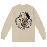 Mushroom People Give Me The Creeps Long Sleeve Tee - texasbilliewilder