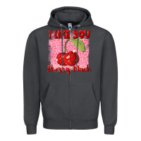 Smoke I like you cherry much Valentine's Day Zipper Hoodie - FaDigitalArtStudio
