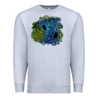 Heather Grey halloween patch  3 Premium Sweatshirt - BundleAndBundleShop