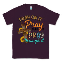 Plum pray on it pray over it pray through it Classic Tee - Artiststas