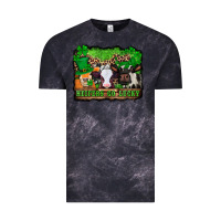 Cloud Black st patricks cows heifers go lucky Vintage Tee - Jasminsmagicworld