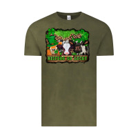 Vintage Olive st patricks cows heifers go lucky Vintage Tee - Jasminsmagicworld